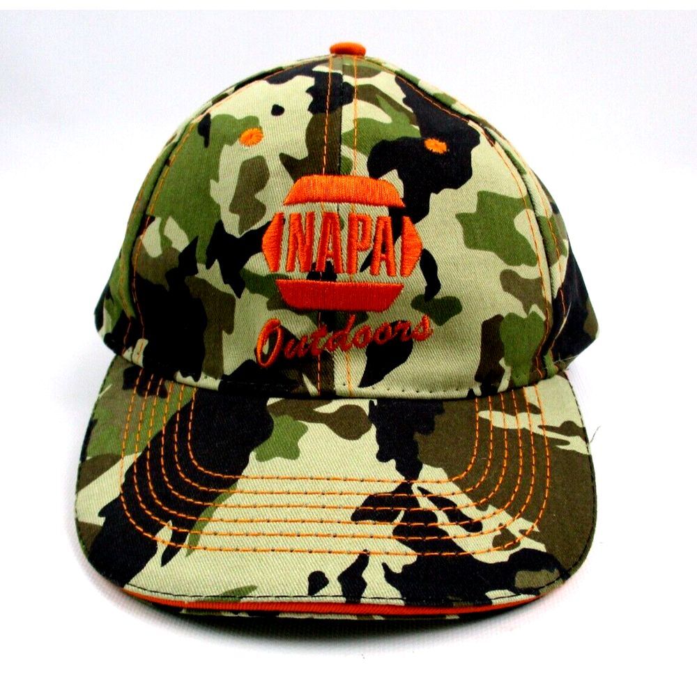 NAPA‎ Outdoors Camo Baseball Trucker Strapback Hat Cap NWOT
